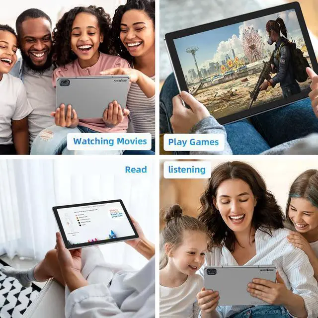 Alt view image 5 of 5 - kinstone 2023 NEW Android 12 Tablet-10.1 Inch Gaming Tablet with 13MP Dual Camera,MTK8183 Octa-Core 2.0Ghz Processor,6000mAh Battery Capacity,8GB RAM+256GB ROM,WiFi+Bluetooth 5.0
