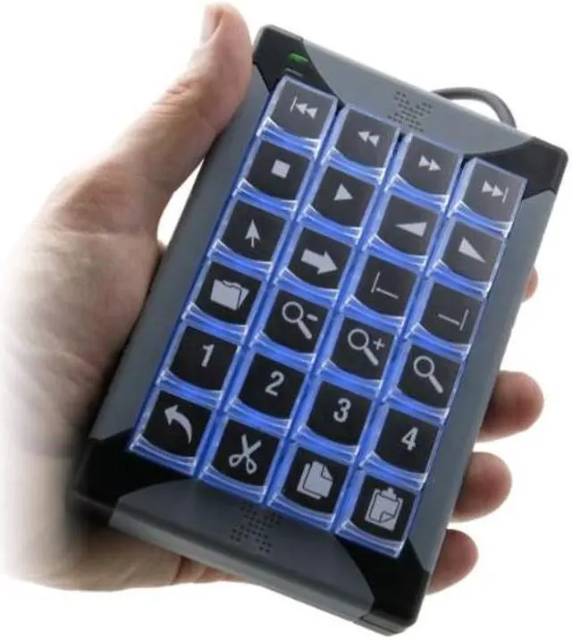 Alt view image 4 of 5 - X-keys USB Programmable 24 Key KVM Keypad and Keyboard