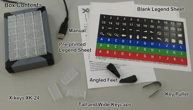 Alt view image 5 of 5 - X-keys USB Programmable 24 Key KVM Keypad and Keyboard