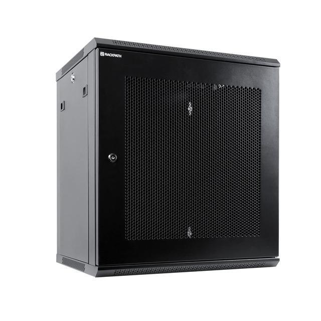 thumbnail image 2 of Tecmojo 9U Portable Rolling Network Rack, 4-Post Mobile 2 of 14