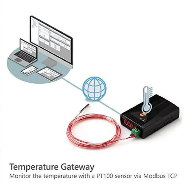 Alt view image 3 of 5 - SOLLAE SYSTEMS Temperature IoT Gateway, Modbus TCP, PT100 Sensor, SIG-5560