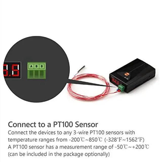 Alt view image 4 of 5 - SOLLAE SYSTEMS Temperature IoT Gateway, Modbus TCP, PT100 Sensor, SIG-5560