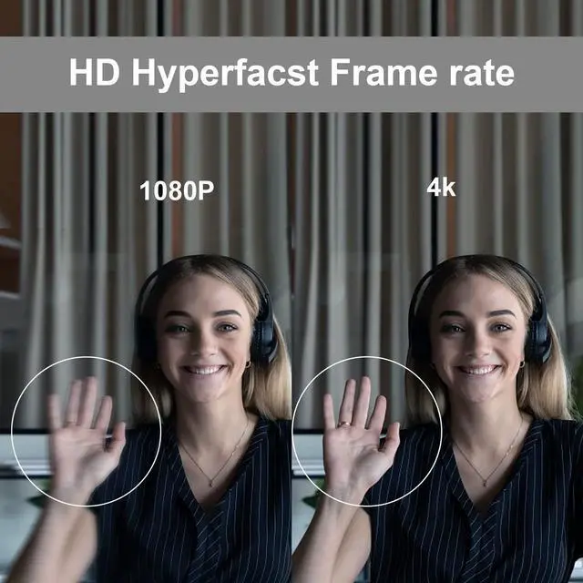 Alt view image 2 of 5 - TONGVEO 4K Webcam Conference Call TV Room Web Camera with Dual Microphones &Speaker, | All-in-One USB Video Camera, 116° Wide Angle, AI Auto Framing | Compatible with MS Teams, Zoom, OBS