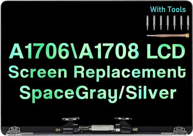 Main image of XIMIELEC Screen Replacement for MacBook Pro 13.3" A1706 A1708 Late 2016 Mid 2017 Retina LCD Display Assembly Kit EMC 3071 EMC 3163 EMC 2978 EMC 3164 (Space Gray)