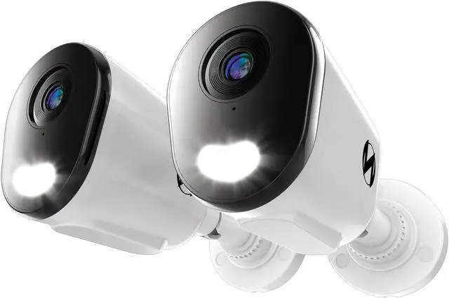 Main image of Night Owl Add On Wired IP 4K HD Indoor/Outdoor Deterrence Cameras with 2-Way Audio (2 Pack)