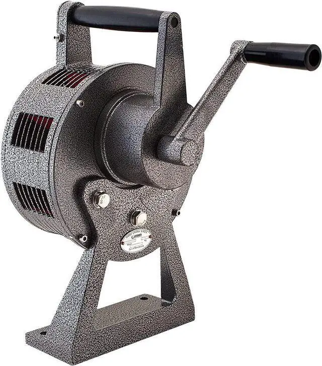 Alt view image 2 of 5 - Vixen Horns Air Raid Hand Crank Siren, Loud Heavy Duty Tornado Siren with Base/Table Mount, Fire Air-raid Alarm, Warning Construction Air Horn VXS-1200M