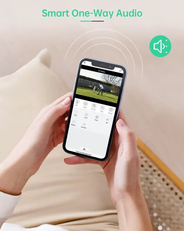 Alt view image 3 of 5 - Wireless Security Camera System,Firstrend 5MP Security System Wireless with 4 CCTV Cameras Ultra HD Two Way Audio 8CH DVR 2TB Hard Drive Night Vision Motion Alarm APP for Home Indoor Outdoor