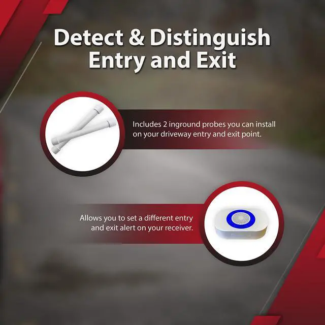 Alt view image 4 of 5 - Dakota Alert Driveway Alarm System -DUAL-4k Plus Bundle - DAPT-4000 Driveway Alarm & RE-4K Plus Receiver, Directional Vehicle Sensor, Driveway Alarms Wireless Outdoor Weatherproof, 1-Mile-Long Range