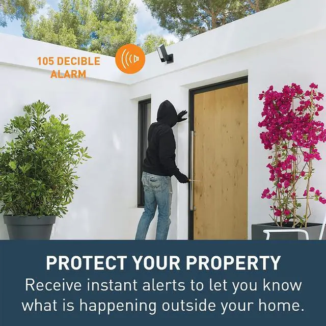 Alt view image 2 of 5 - Security Camera Outdoor by Netatmo, Wireless Smart Security Camera, Built in 105 Decibal Alarm, WiFi Enabled, Integrated Floodlight and Movement Detection, NOCSUS