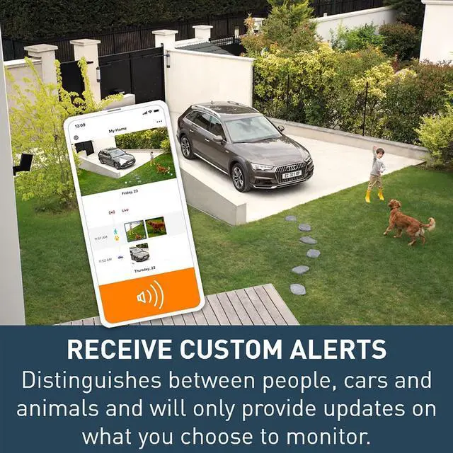 Alt view image 4 of 5 - Security Camera Outdoor by Netatmo, Wireless Smart Security Camera, Built in 105 Decibal Alarm, WiFi Enabled, Integrated Floodlight and Movement Detection, NOCSUS
