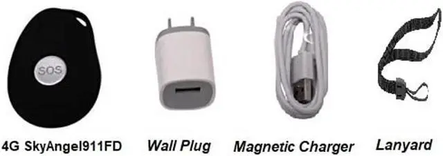 Alt view image 2 of 5 - Mobile Medical Alert - 4G - NO Monthly FEE - No Subscription - Go Anywhere - Call and Speak 2-Way Voice to 911 - SkyAngel911