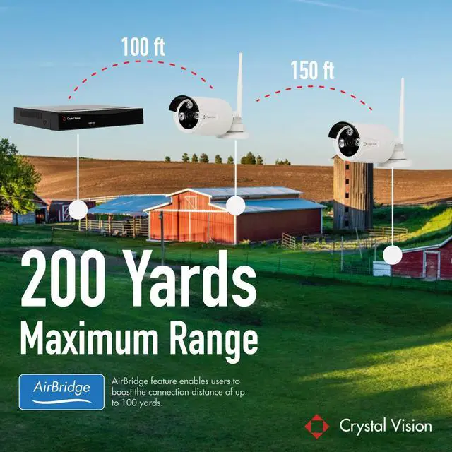 Alt view image 4 of 5 - (2023 Upgraded Ver.) [8CH] Crystal Vision CVT808N-40WB 3 Mega Pixel Wireless Surveillance System NVR CCTV w/ 2TB HDD, Camera Auto Pair w/WiFi