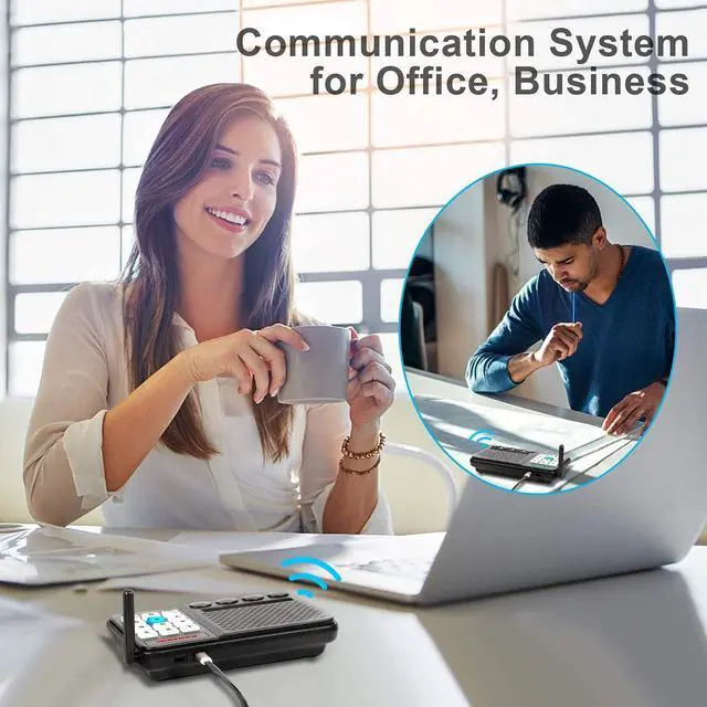 Alt view image 5 of 5 - 8 Pack Intercom System for Home Business House Office