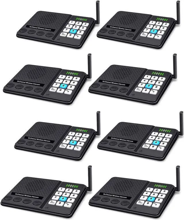 Main image of 8 Pack Intercom System for Home Business House Office