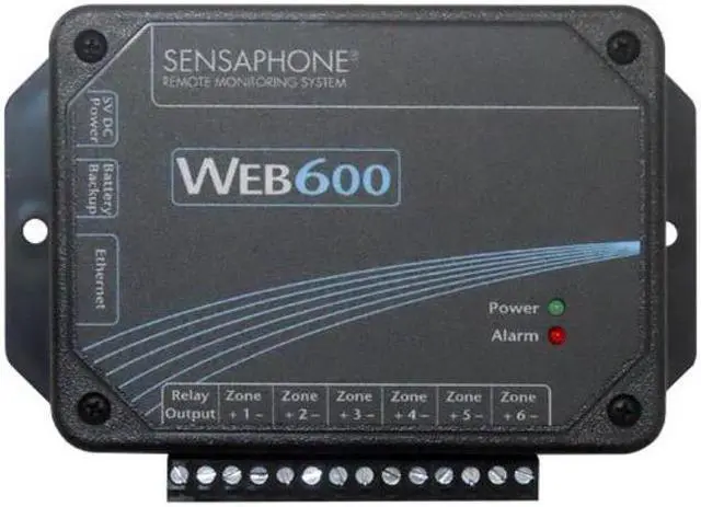 Main image of Sensaphone Web600 Web-Monitor Alarm, No Land Line Needed