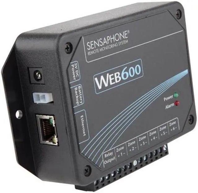 Alt view image 2 of 3 - Sensaphone Web600 Web-Monitor Alarm, No Land Line Needed