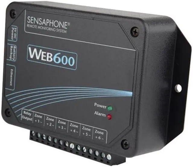 Alt view image 3 of 3 - Sensaphone Web600 Web-Monitor Alarm, No Land Line Needed
