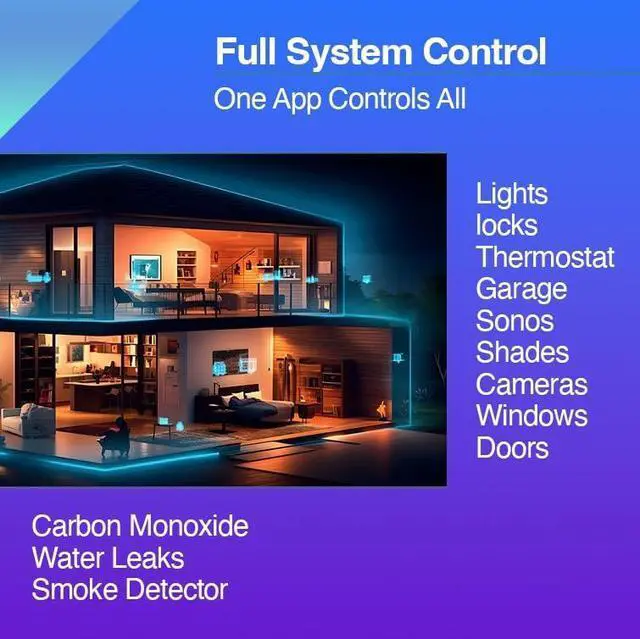 Alt view image 2 of 5 - Qolsys IQ Panel 4: Wireless Smart Home Security System Alarm Panel for House Protection and Home Automation. Easily Integrate with Alexa, Window Alarms, Cameras and More. 319.5 MHz