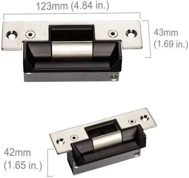 Alt view image 4 of 5 - MENGQI-CONTROL 4 Doors Complete TCP/IP PIN Code RFID Card/Fob Access Control Systems with North American Standard Electric Strike for Latch Doors Keypad Reader 110V Power Supply APP Remote Open Door