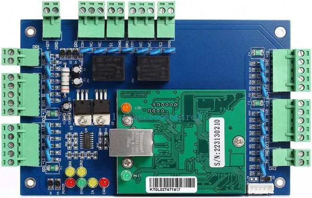 Alt view image 3 of 5 - MENGQI-CONTROL Magnetic Lock Exit Motion Sensor 2 Doors TCP/IP Access Control System Keypad Reader Control Board 110V Power Supply Box USB Enroll Reader RFID Card/Key Fob(Phone APP Remote Open Door)