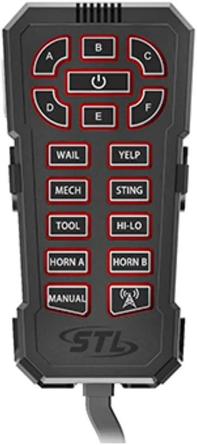 Alt view image 2 of 5 - SpeedTech Lights Vireo 100-Watt Handheld Emergency Vehicle Siren System for Police, Fire Trucks, Ambulances with 6 Siren Tones Plus Horn, 6 Button Control Box and Handheld PA Microphone All in One