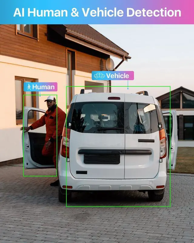 Alt view image 2 of 5 - ZOSI 3K Lite 8CH Security Camera System with 1TB HDD,AI Human/Vehicle Detection,80ft Night Vision,H.265+ 8 Channel 1080P HD-TVI DVR Recorder,8pcs 1920TVL Weatherproof CCTV Dome Cameras Indoor Outdoor
