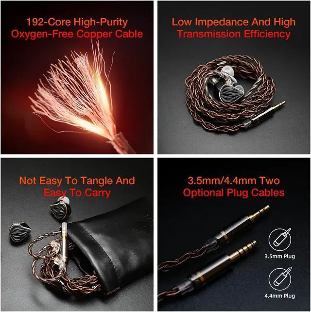 Alt view image 5 of 5 - Hidizs MS3 in-Ear Monitors, Hybrid IEM Wired Earbud, 2BA+1DD 3 Drivers, Detachable 0.78mm 2 Pin Cable Replaceable Pneumatic Sound Tuning Filters for Audiophile Singer Musician 3.5 mm