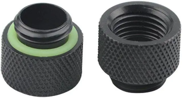 Alt view image 4 of 5 - BXQINLENX 20 PCS Silver Chrome G1/4" Plug Fittings for Computer Water Cooling System (Black)
