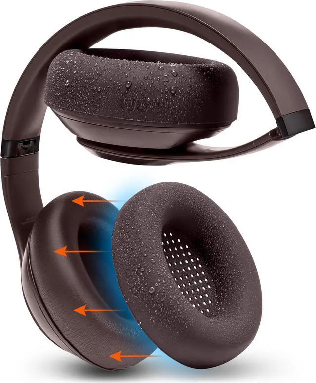 Main image of WC SweatZ Studio Pro - Patented Protective Silicone Earpad Covers for Beats Studio Pro Made by Wicked Cushions | Sweatproof & Easily Washable | Brown