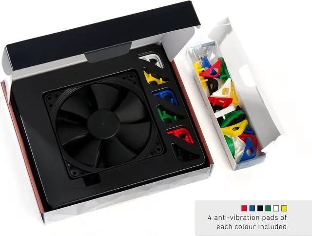 Alt view image 4 of 5 - Noctua NF-F12 PWM chromax.Black.swap, Premium Quiet Fan, 4-Pin (120mm, Black)