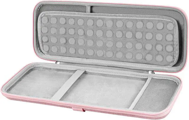 Alt view image 2 of 5 - Geekria Hard Shell Travel Carrying Case, Compatible with Logitech K380/k380s Keyboard +M350/M350s Mouse, Pebble 2 Combo, Protective Travel Bag (Pink)