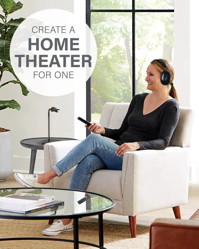 Alt view image 4 of 5 - Sanus Sonos Ace Headphones Stand - Premium Stand w/Silicone Cradle Prevents Creasing & Built-in Cable Management w/Magnetic Clip for Fast Charging - Tool-Free Setup - Black Sonos Headphones Holder