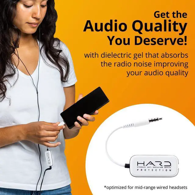 Alt view image 3 of 4 - Shield Your Body Headset Audio Quality Enhancer, Air Tube Alternative, Wire Headphone Audio Filter, Headphone Jack Adapter Compatible with 5G Devices, Includes USB C to 3.5mm Audio Adapter
