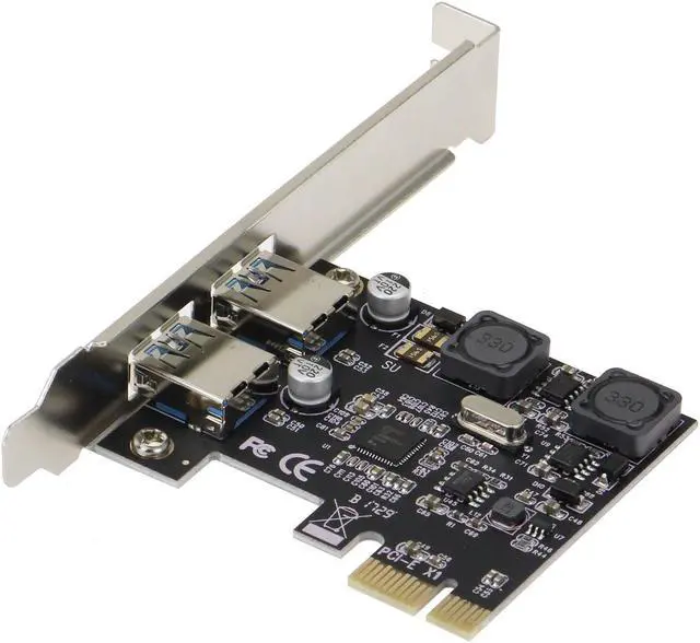 Alt view image 2 of 4 - Sedna - PCI Express USB 3.1 Gen I (5Gbps) 2 Port Adapter with Low Profile Bracket - with 2 Separated Power Supply and Protection Circuit, no Power Connection Required (NEC 720202)