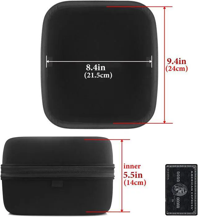 Alt view image 4 of 5 - Geekria Shield Case for Large Sized Over-Ear Headphones, Replacement Protective Hard Shell Travel Carrying Bag with Cable Storage, Compatible with Beyerdynamic DT880Pro, AKG K701 Headsets (Black)