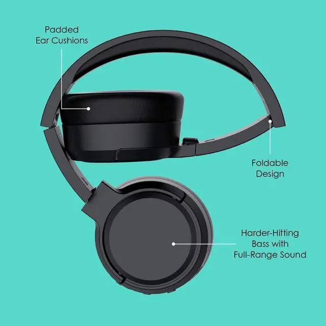 Alt view image 4 of 5 - JaM Travel ANC Active Noice Cancelling Headphones, 24 Hours Playtime, Black