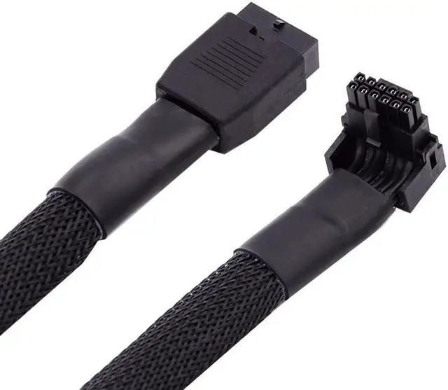 Main image of xiwai Male to Female Up Angled 90 Degree Extension 12VHPWR ATX3.0 PCI-E 5.0 Power Modular Cable for 3080 3090TI PSU 16Pin 12+4P Graphics Card
