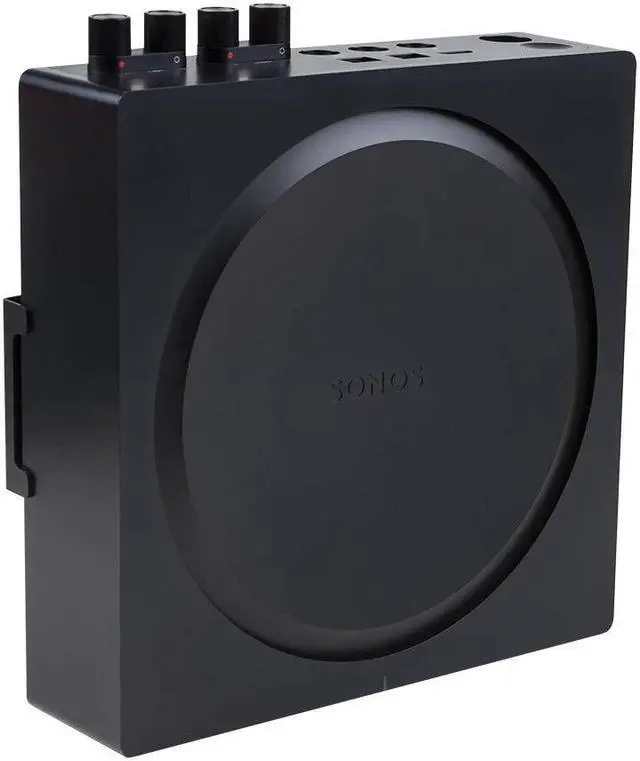 Main image of HIDEit Mounts S-Amp Wall Mount for Sonos Amp, Patented in 2021, Made in USA - Black Steel Mount for Sonos Wireless Amplifier, Speaker Amp Mounting Bracket
