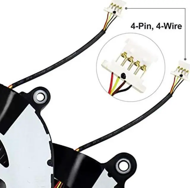 Alt view image 3 of 5 - S-Union New CPU+GPU Cooling Fan Replacement for Nitro 5 AN515-43, AN515-54, AN517-51, Acer Nitro 7 AN715-51 Series Game Laptop (with Thermal Paste and Spatula)