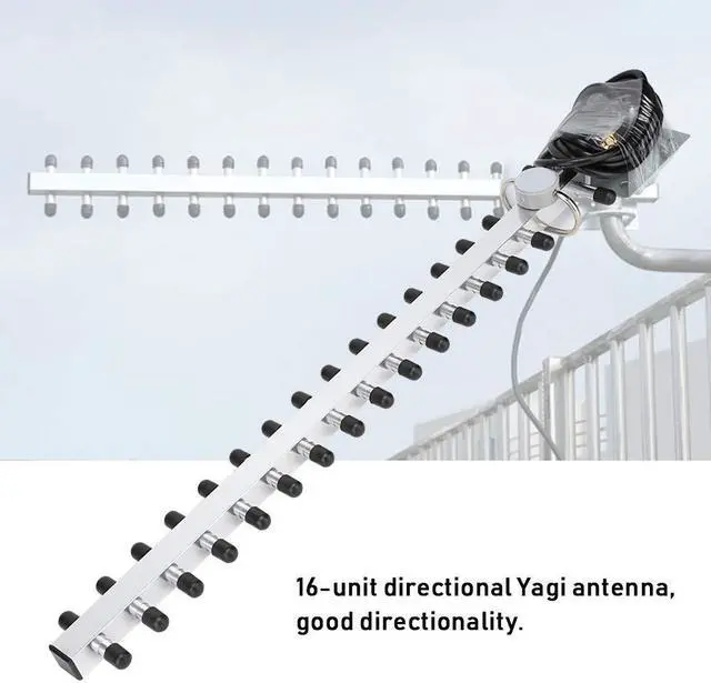 Alt view image 2 of 5 - WiFi Antenna Antenna Aluminum Alloy 2.4G 25Dbi High Gain Wireless Router Network Card 16 Unit Directional Antenna