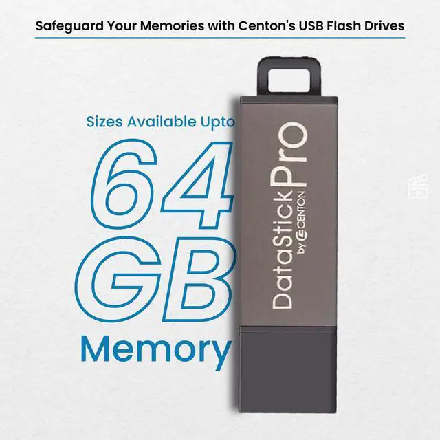 Alt view image 5 of 5 - 8GB DataStick Pro by Centon, 25 Pack, USB 2.0 Flash Drive Memory Stick for Storage and Backup