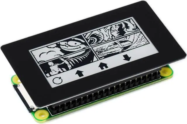 Alt view image 3 of 5 - waveshare 2.13inch Touch e-Paper Display for Raspberry Pi Zero 2 W/Raspberry Pi Zero/Pi Zero W/Pi Zero WH, 250x122 Pixels E-Ink Screen, Paper-Like Effect Support Partial Refresh