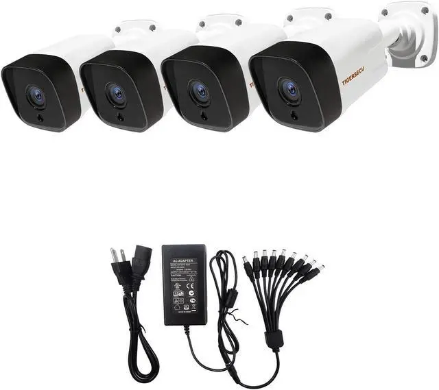 Main image of TIGERSECU Super HD 5MP 4-in-1 Security 4-Camera Bundle