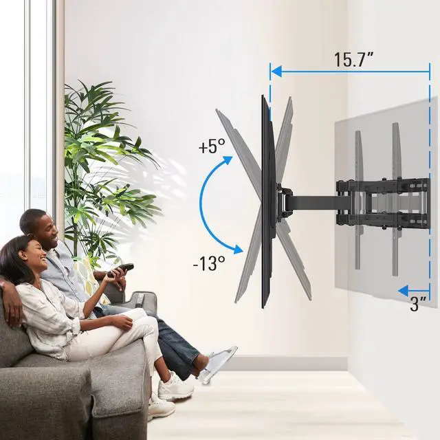 Alt view image 5 of 5 - MOUNTUP Full Motion TV Mount and Single Stud TV Mount Bundle