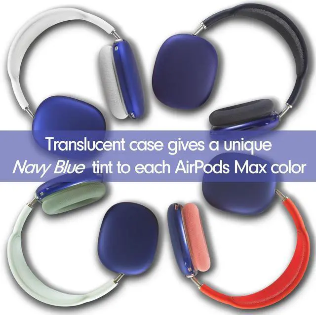 Alt view image 2 of 5 - Sonix Protective Case Cover for AirPods Max Headphones | Frosted Matte Series | Frosted Matte Navy