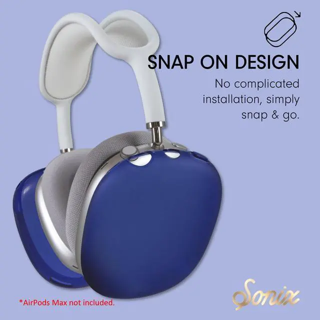 Alt view image 4 of 5 - Sonix Protective Case Cover for AirPods Max Headphones | Frosted Matte Series | Frosted Matte Navy