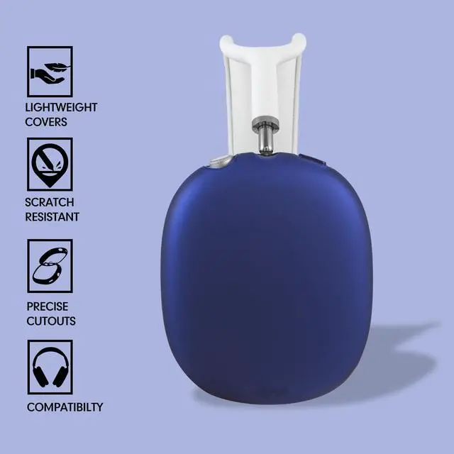 Alt view image 3 of 5 - Sonix Protective Case Cover for AirPods Max Headphones | Frosted Matte Series | Frosted Matte Navy