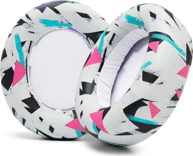 Main image of WC Upgraded Replacement Earpads for Steelseries Arctis Nova Pro Wireless Made by Wicked Cushions | Improved Durability, Thickness, Softer Leather, and Sound Isolation | 90's White