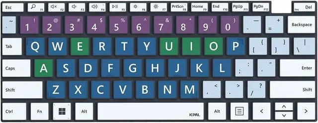 Alt view image 4 of 5 - JCPal Inclusive Keyboard Cover Compatible with Surface Laptop SE, Surface Laptop Go