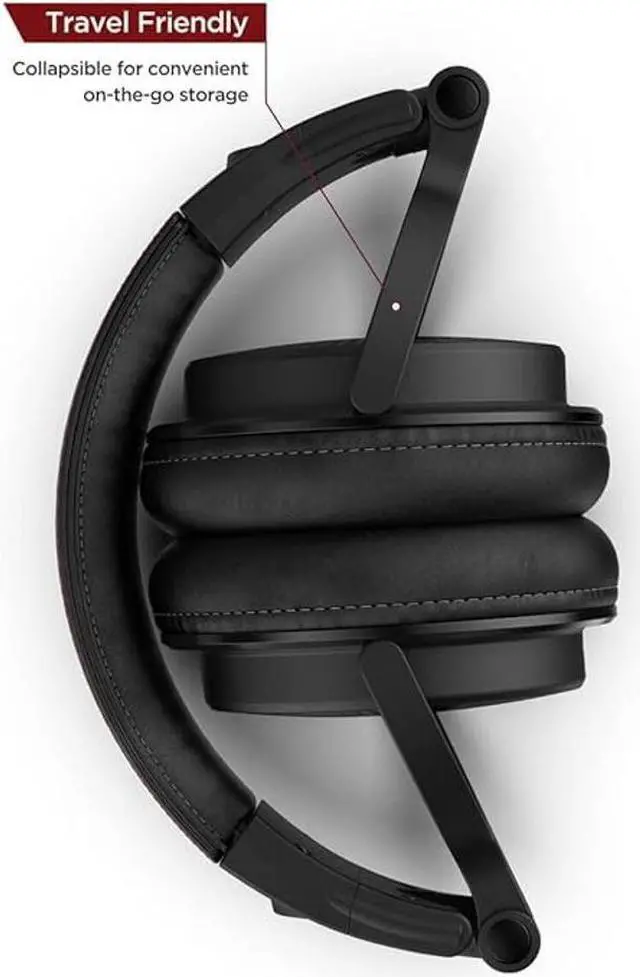Alt view image 2 of 5 - ENCASED USB-C Over Ear Headphones Wired (V200 Pro) Closed Back Studio DJ Monitor Earphones, USB Type-C Connector with Mic, Volume Remote (50mm Neodymium Drivers)